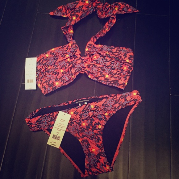 French Connection multi-color bikini
