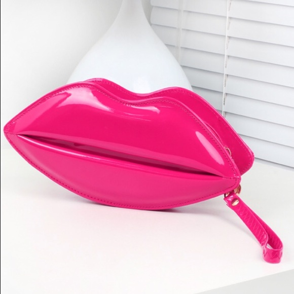 Handbags - Sexy lip shaped PU leather cross body/ clutch