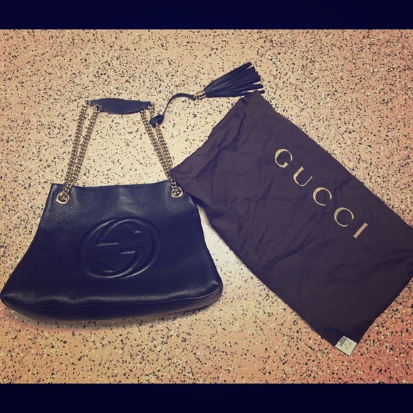**SOLD ON EBAY!** Gucci Leather Soho Shoulder Bag