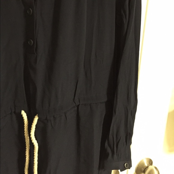 J. Crew Navy Shirtdress with waist tie - Picture 2 of 4