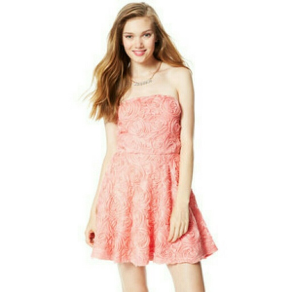 Delia's Rosette Pink Dress - Picture 1 of 2