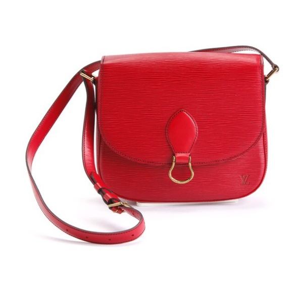Authentic Louis Vuitton Red Epi St Cloud - Picture 1 of 4