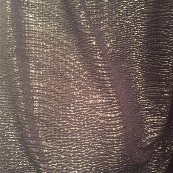 Shiny silver tank- sheer back! - Picture 5 of 6