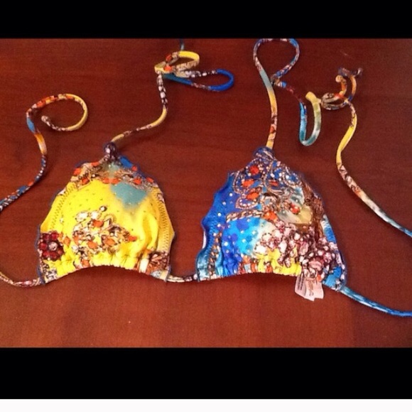 Luli Fama yellow Brazilian bikini bundle