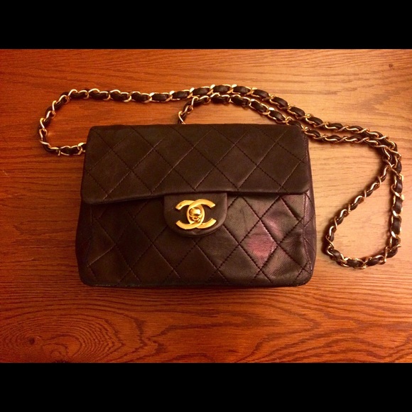 CHANEL Handbags - Vintage Black CHANEL Mini Crossbody Bag