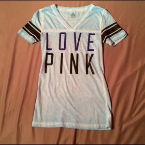 Victoria's Secret Pink blue v-neck size x-small