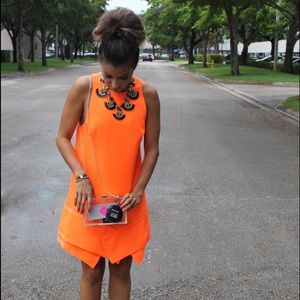 Finders keepers orange dress