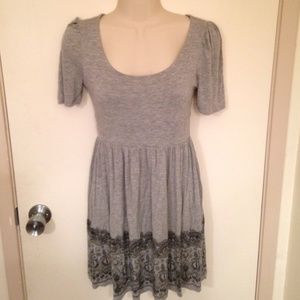 Fit and flare cap sleeve dress.