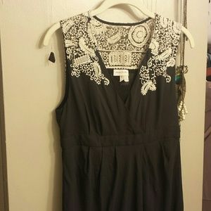 Navy Anthropologie Dress