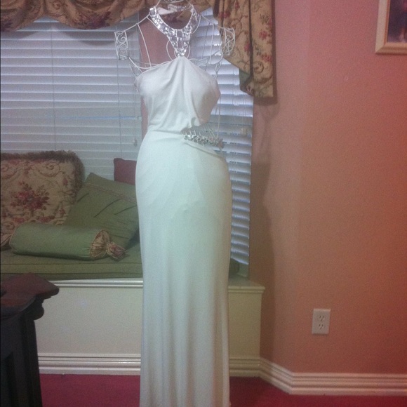 Prom dress cream colored