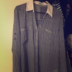 Express black and white portofino shirt!