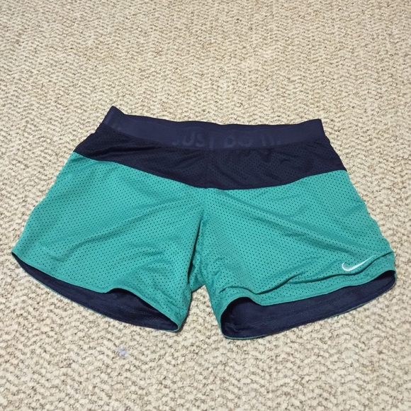 Reversible training shorts.