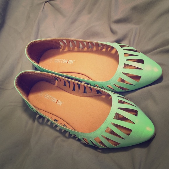 Mint Cotton-On flats