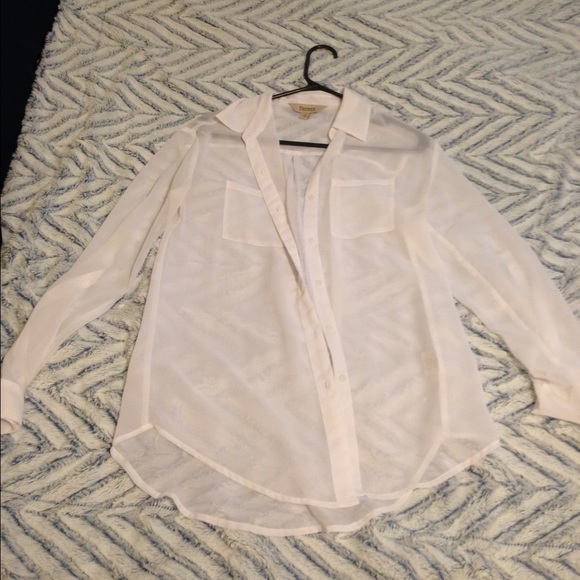 Sheer button down ✨