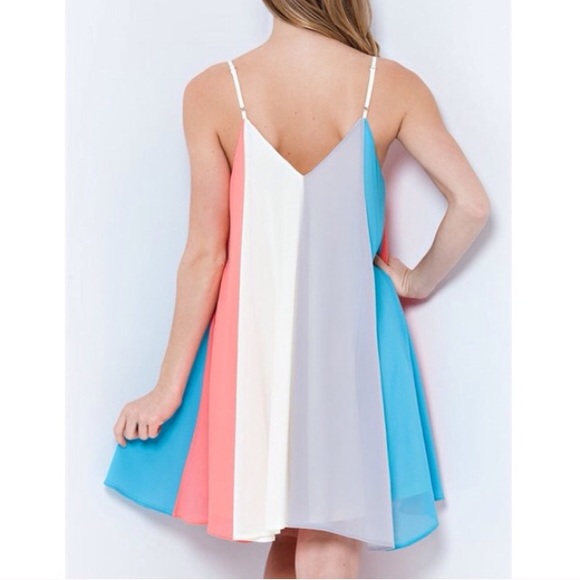1DAYSALE "Cotton Candy" Colorblock Dress - Picture 3 of 4