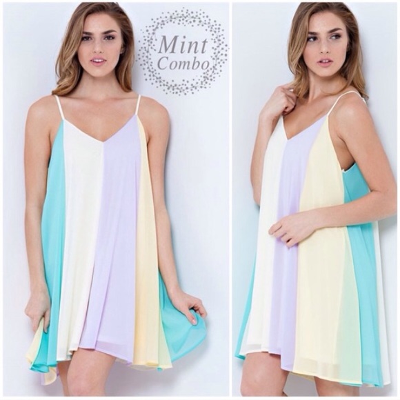 1DAYSALE "Cotton Candy" Colorblock Dress - Picture 4 of 4