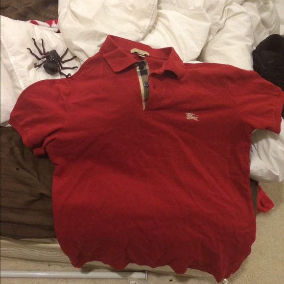 Size M burberry polo work once