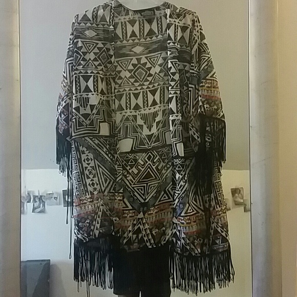 Aztec Kimono Cover Up