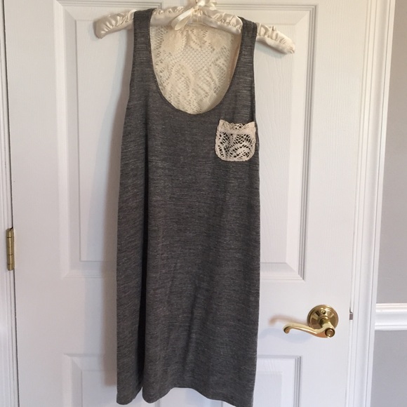 Pretty Grey and Lace Dress by Lucky. Size S/P.