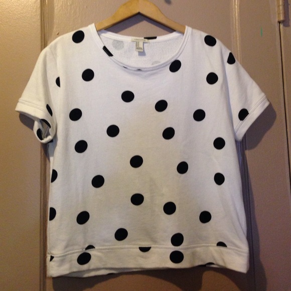 Forever 21 polka dot boxy sweater