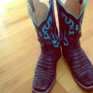 Lucchese custom croc boots