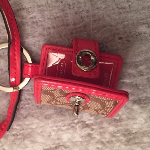 Coach photo keychain