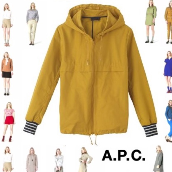 APC Yellow Anorak - NWOT - Waterproof Raincoat, XS