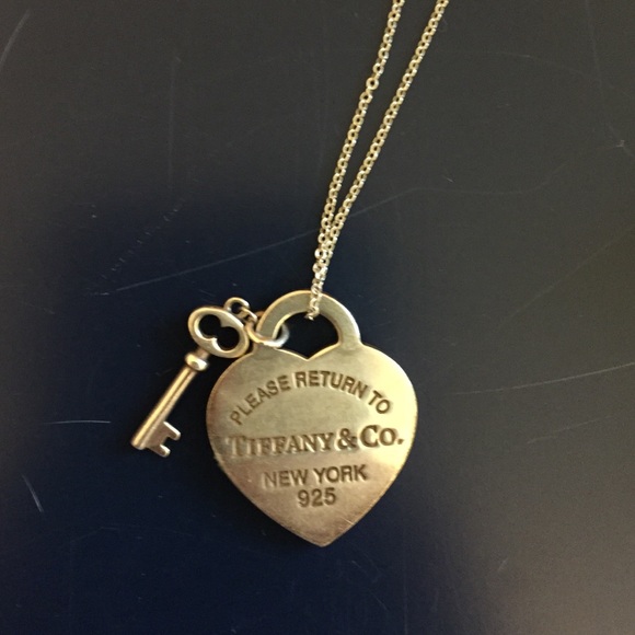 Tiffany necklace key and heart Clearance