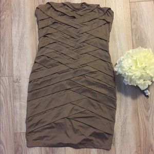 Strapless bandage dress