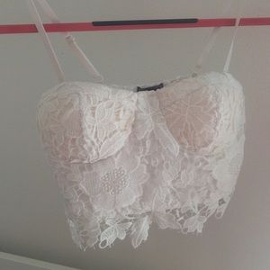 Lace crop top