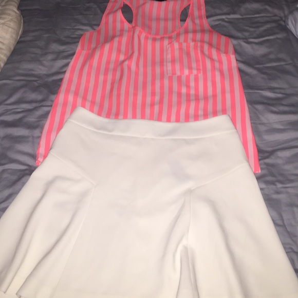 NWT white skater skirt