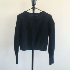 Cropped fisherman sweater