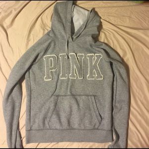 Northface jacket and PINK sweatshirt