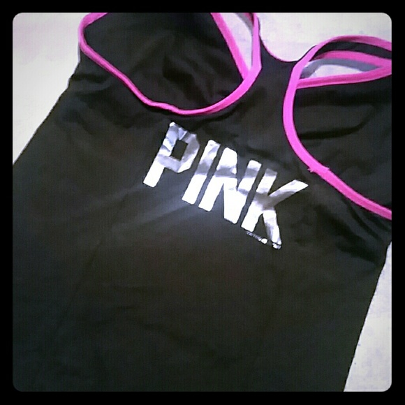 Pink yoga v.s padded bra tank!