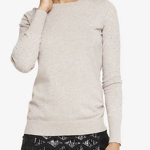 NWT- Express rhinestone sleeve sweater