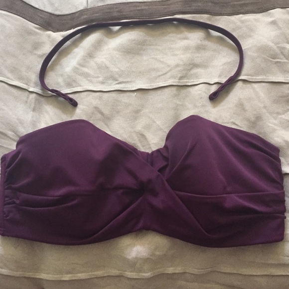 Deep purple 34D swim top with detachable strap - Picture 1 of 1