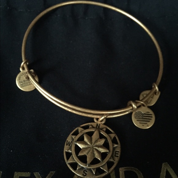 Alex & Ani Compass Charm Bangle