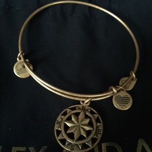 Alex & Ani Compass Charm Bangle