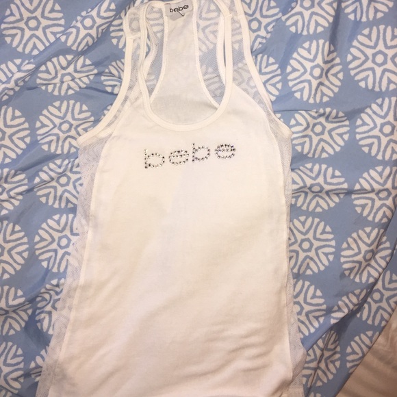 White bebe tank