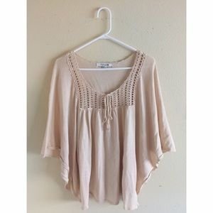 Forever 21 Cream Crochet Top