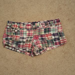 American Eagle plaid print shorts