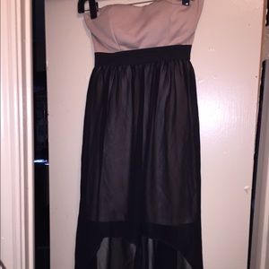 Tan/black dress