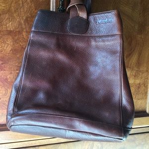Brown leather backpack, Back in the Saddle