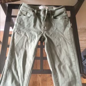 Pacsun olive green mid-rise jeans
