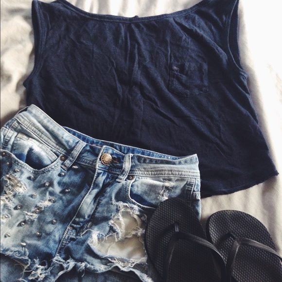 Navy Boxy Tank