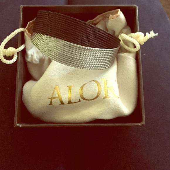 An ALOR SS/PVD double bangle.