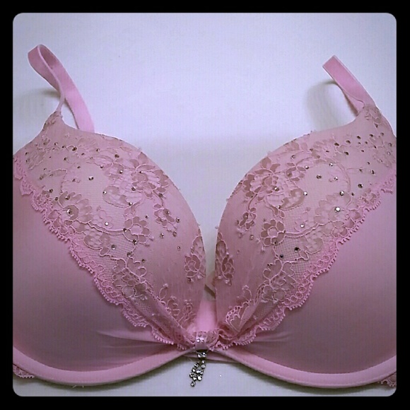 Victoria's secret pink 36d bra bling