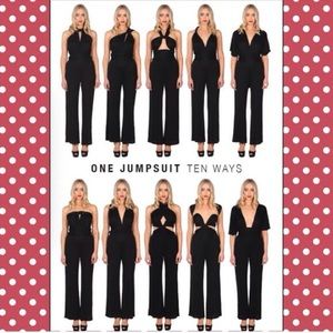 Ten-ways convertible romper. Black, large.