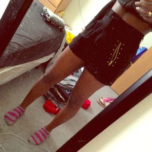 Black dressy highwaist skirt