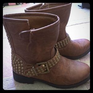 Studded Brown Boots